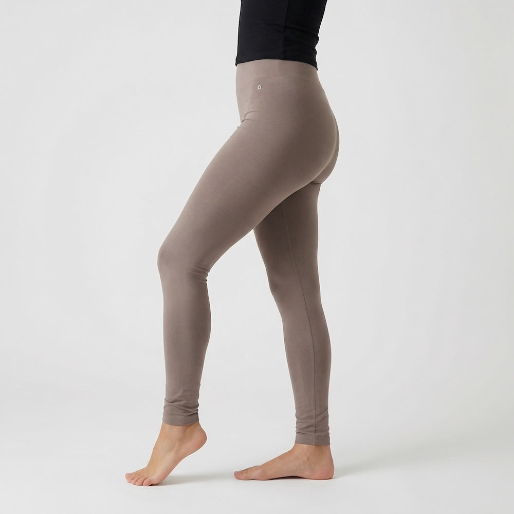 Organic cotton high waist leggings in Deep Black – Orbasics deep-taupe