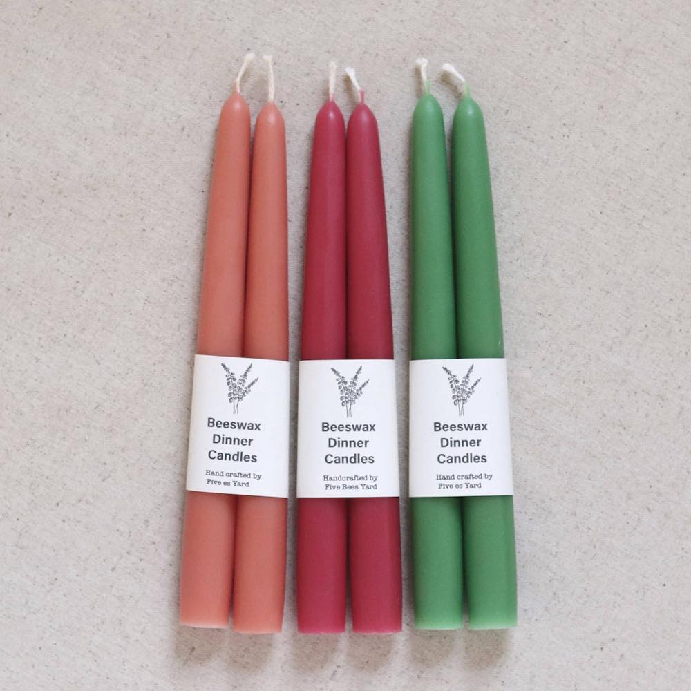 Beeswax Dinner Candles