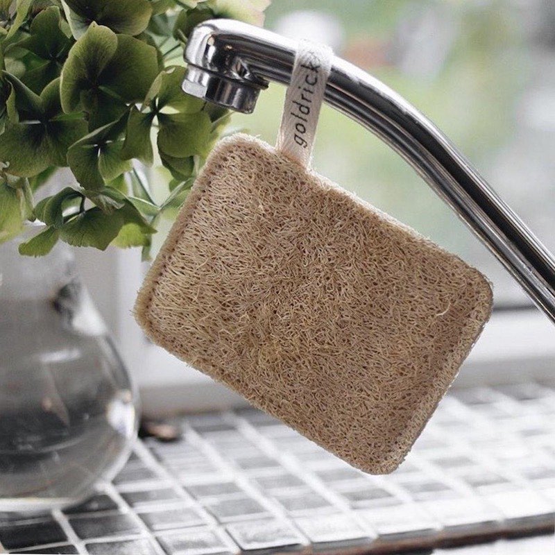 Loofah Dishwashing Sponge goldrick-orbasics-non-toxic-living