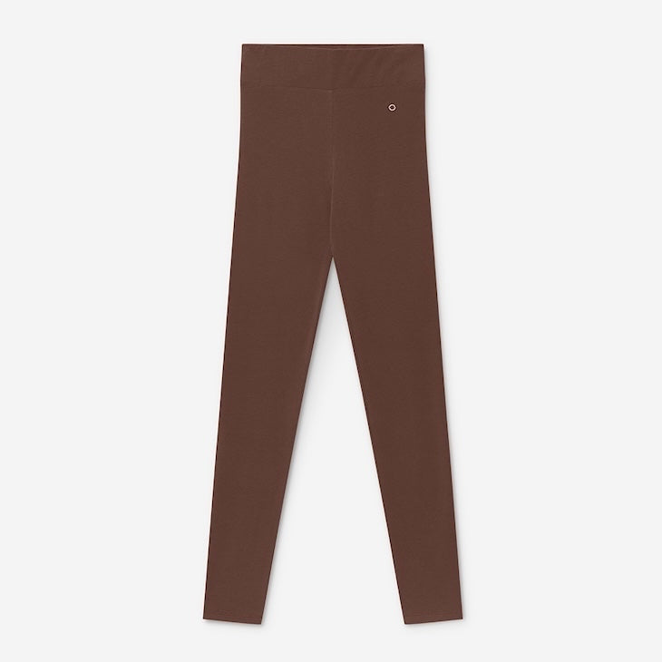 Organic cotton high waist leggings in Chocolate – Orbasics