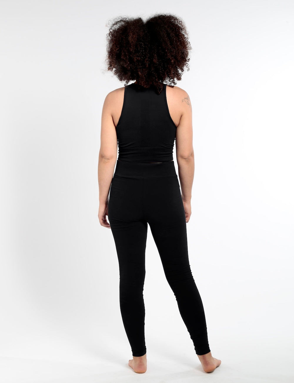 Organic cotton high waist leggings in Deep Black – Orbasics