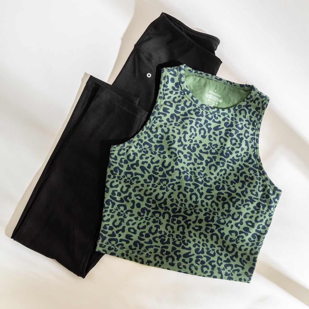 built in bra top organic cotton  